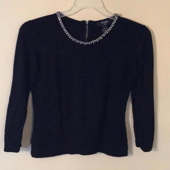 Verve Ami Sweaters - 🍁Verve ami Black Embellished Rayon sweater Small